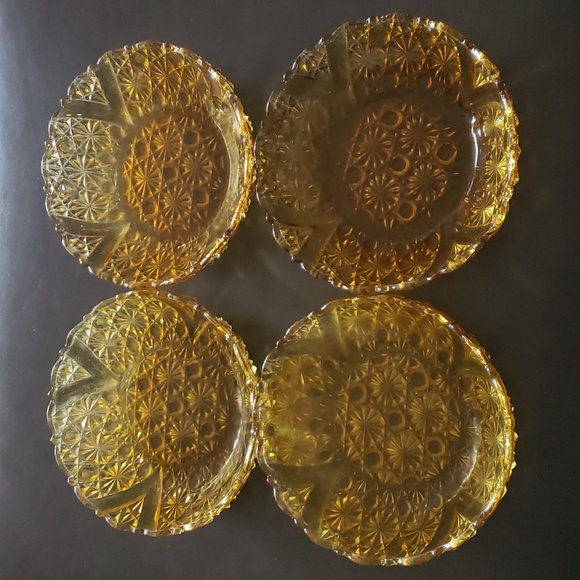 L.G. Wright Daisy and Button Amber Glass - Picture 10 of 12